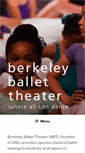 Mobile Screenshot of berkeleyballet.org