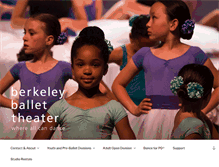 Tablet Screenshot of berkeleyballet.org